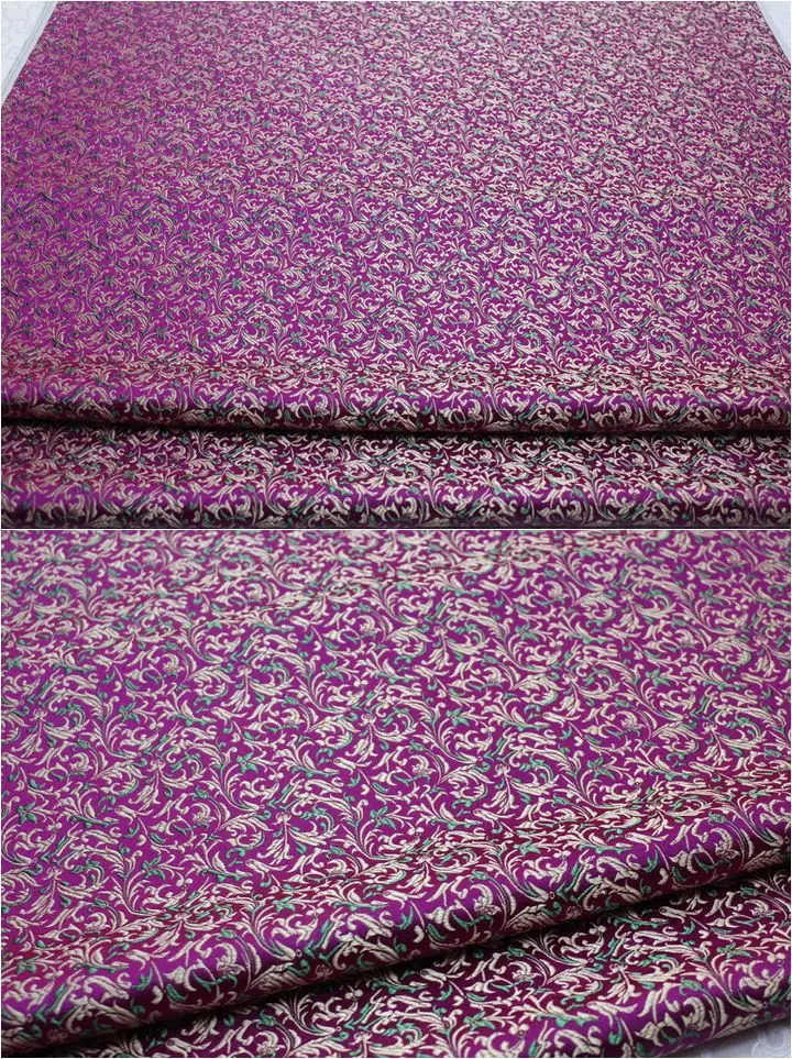Wholesale satin costume materials Chinese brocade jacquard fabric for making cheongsam kimono