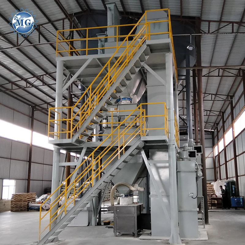 Factory Dry Mix Powder Mortar Manufacturing Plant Wall Putty Mixer Cement Sand Gypsum Plaster Tile Adhesive Mixing Machine