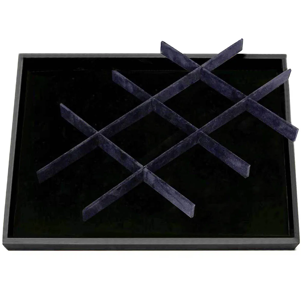 wholesale jewelry  trays for pendant presentation case collection compartment display divider drawer holders safe sorting