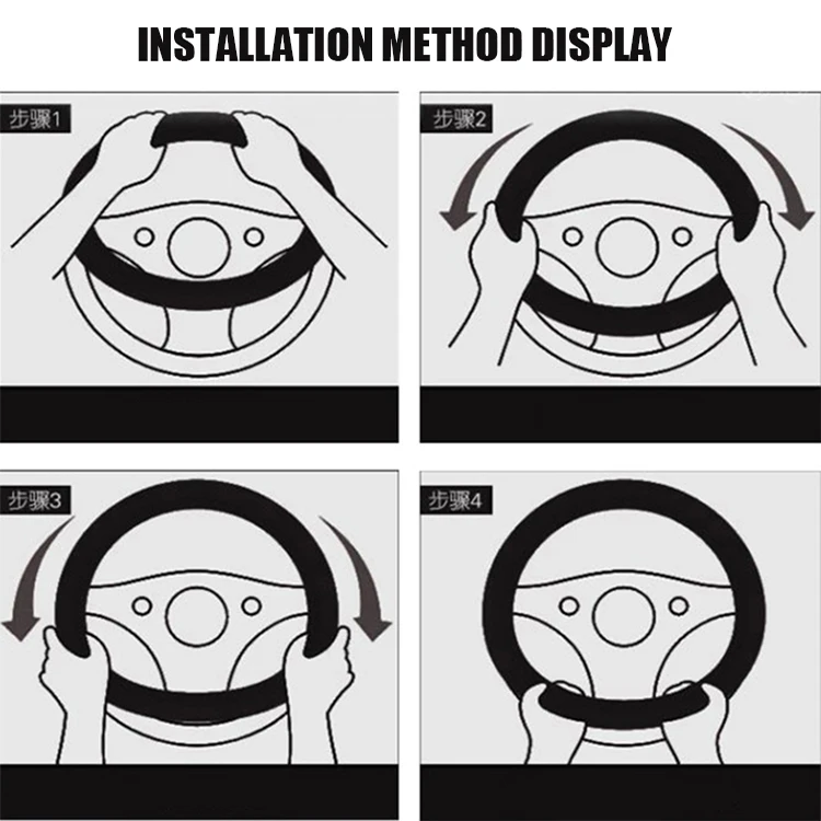 Wholesale Four Seasons Universal 38cm Female Style wheel steering covers bling