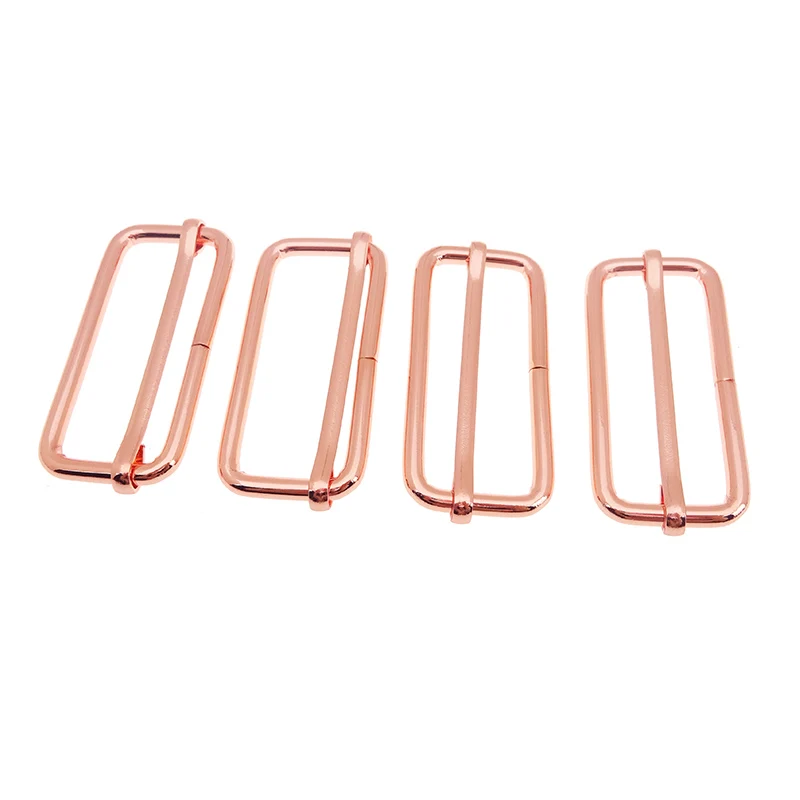 50 mm Rose Gold Metal Wide Mouth Strap Slider Tri-Glide
