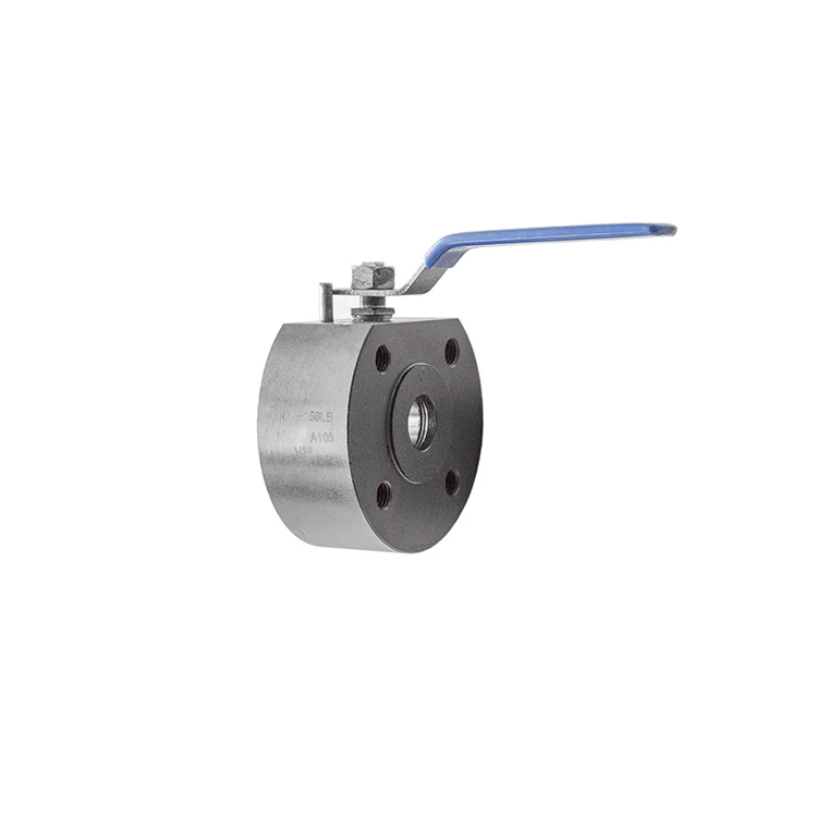 Forged one-piece ball valve Forged steel wafer flange ball valve