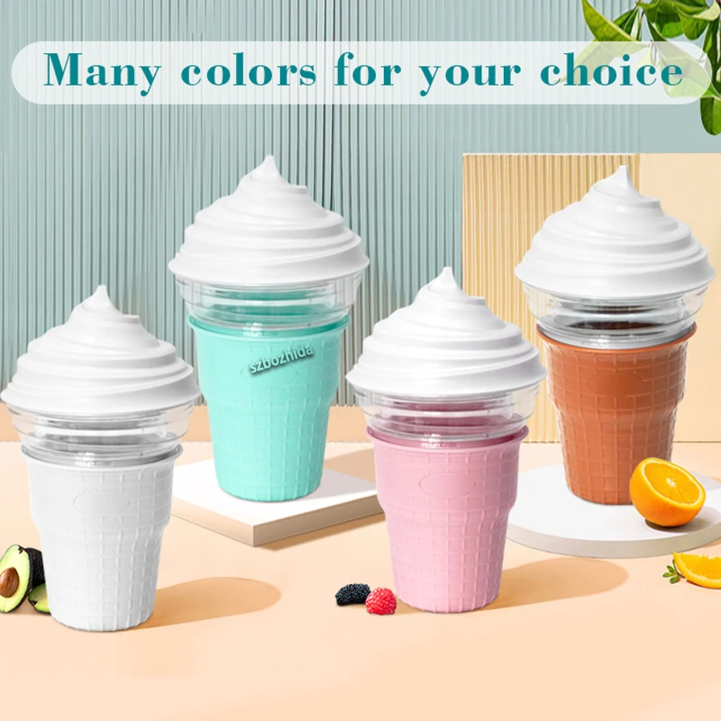 Household Children DIY Full Automatic Sorbet Fruit Dessert Yogurt Soft Ice Cream Maker