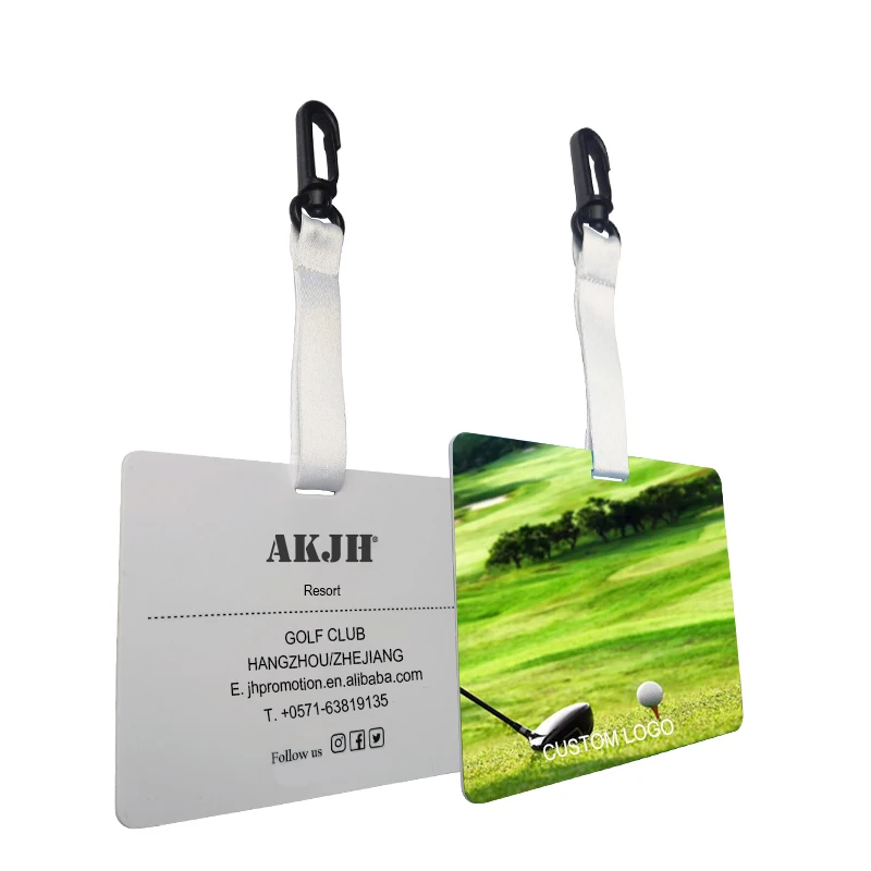 Factory Price Custom Golf Bag Tags Good Price Bag Tag ABS Bag Tag With Strap