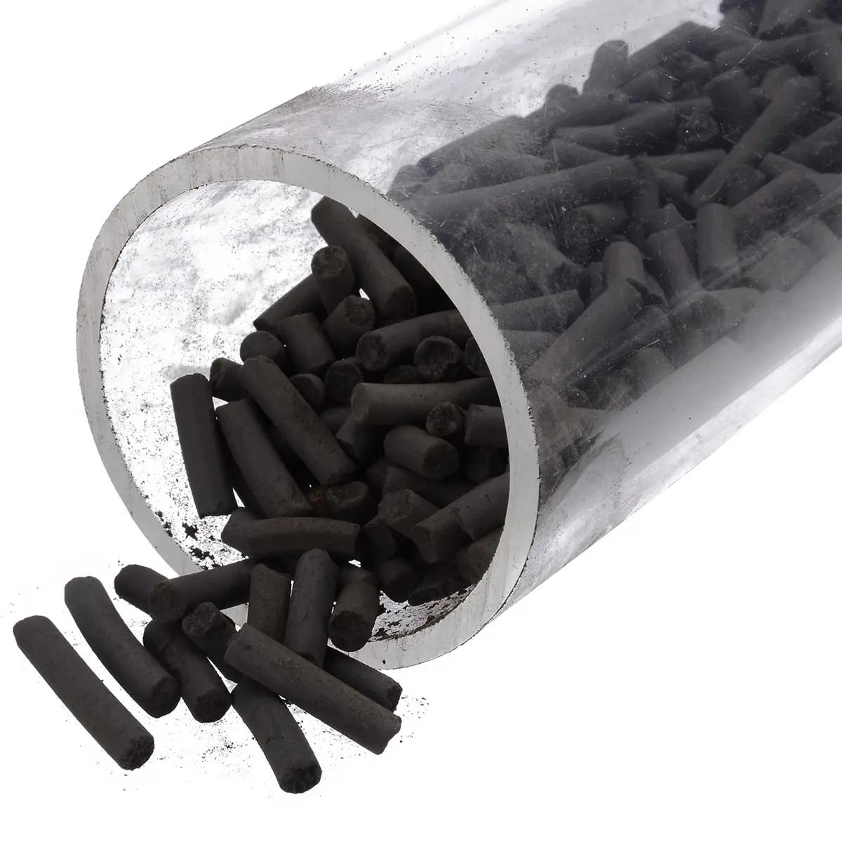 manufacture Low Ash Extruded Bulk Pellet Columnar Activated Carbon for Air / Water Purification