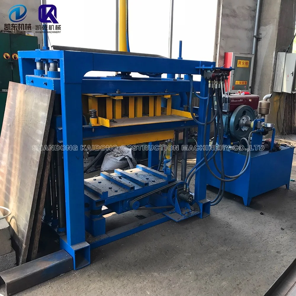 Low Cost Small Diesel Engine Concrete Hollow Block Making Machine Manual Brick Block Making Machine Price For Sale