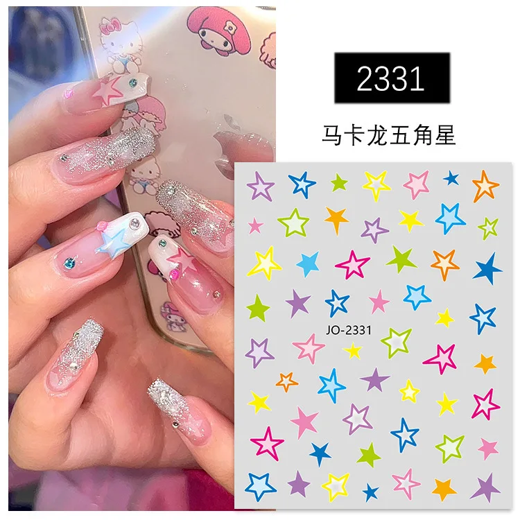 Nail Art Accessories Manicure Stickers  colorful heart Nail Stickers Nail Art Stickers