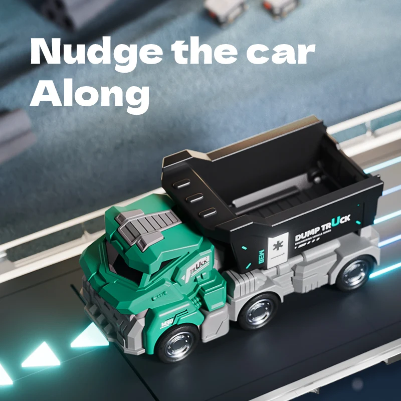 Inertia Urban Construction Vehicle Collection Set Simulation City Truck Toys Friction Powered Engineering Toys for Toddlers Boys