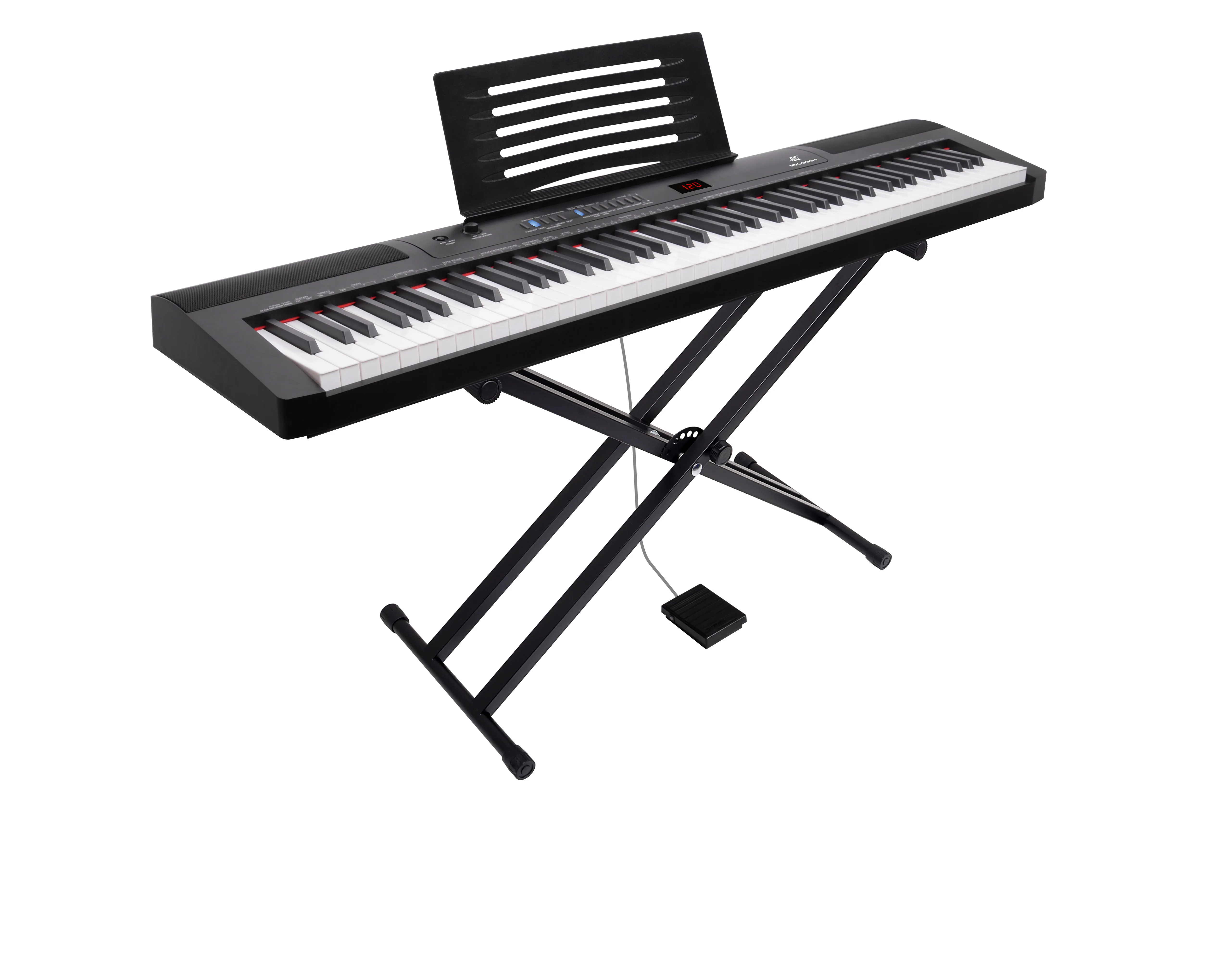 Lehoo Digital Piano Lighting Keyboard Touch Function Teaching USB-Midi APP Piano Keyboard 88-Key Standard Keyboard