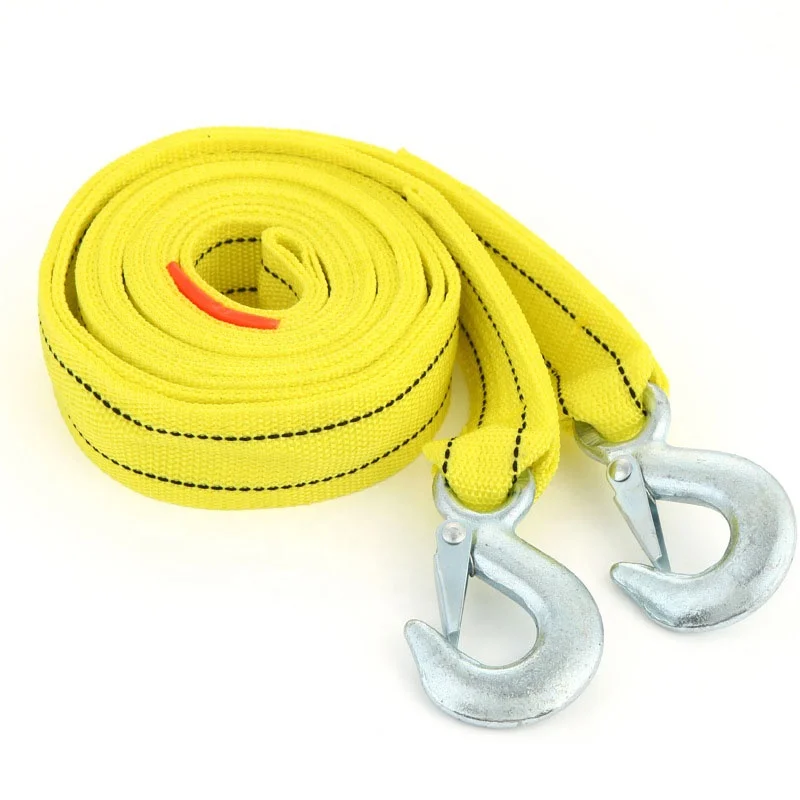 FORCENTRA Heavy-Duty Car Tow Rope Towing Strap With Hooks For Emergency Powerful Towing Rope Self-Driving Emergency Rope