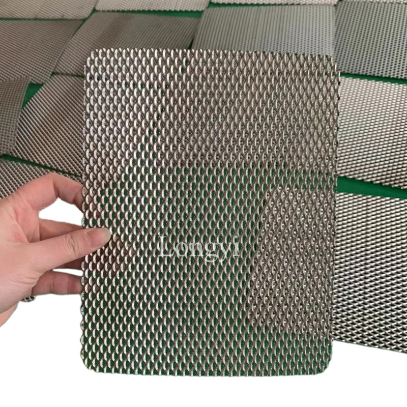 Titanium electronic anodes 10*5 6*3 4*2mm diamond gr1 pure ti metal expanded mesh
