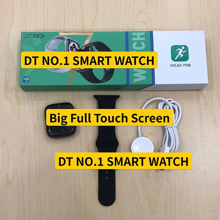 2022 Huaqiang bei New DT NO.1 Wireless Smartwatch 1.9 inch full screen voice assistant payment information screen display NFC
