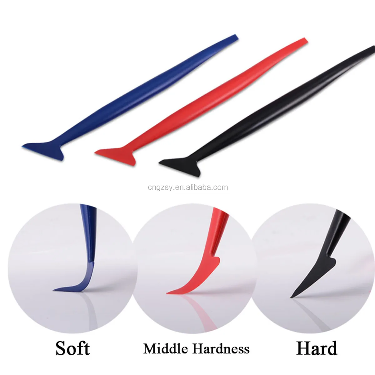 Car Film Sticker Bubble Removing Squeegee Vinyl Wrap Magnet Holder Rubber Water Wiper Long Edge Scraper Car Wrap Tools Kit K92