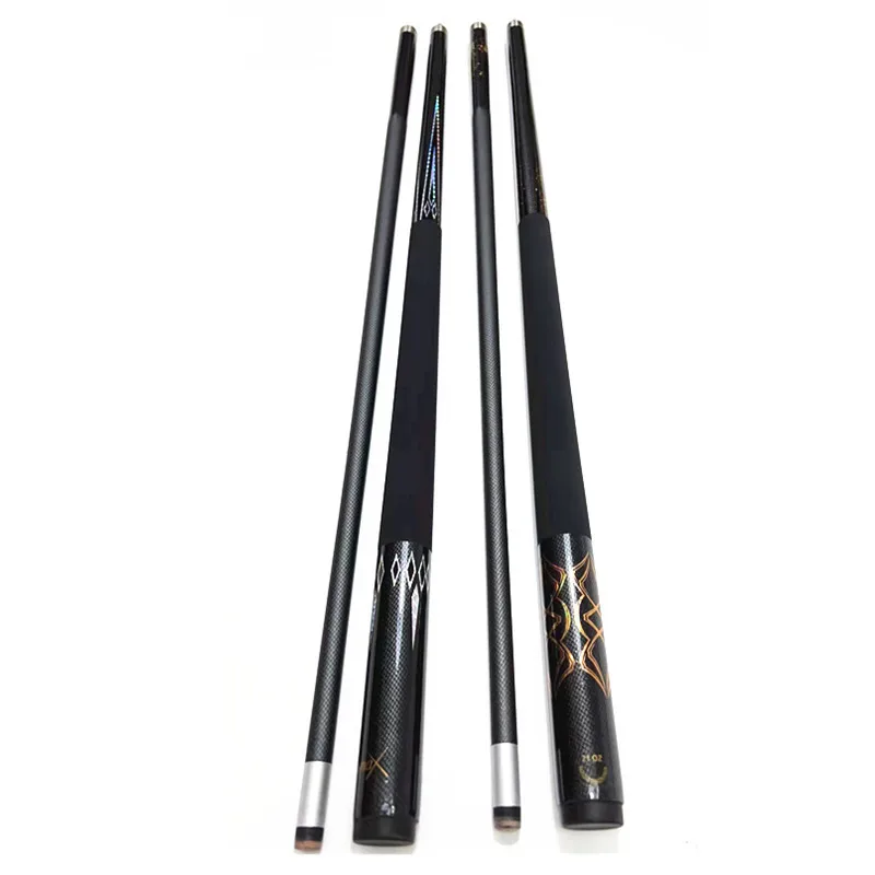 Superior Black 57 inch Uni Lock Joint Carbon Fiber 13mm 1/2 Billiard Pool Cue Stick