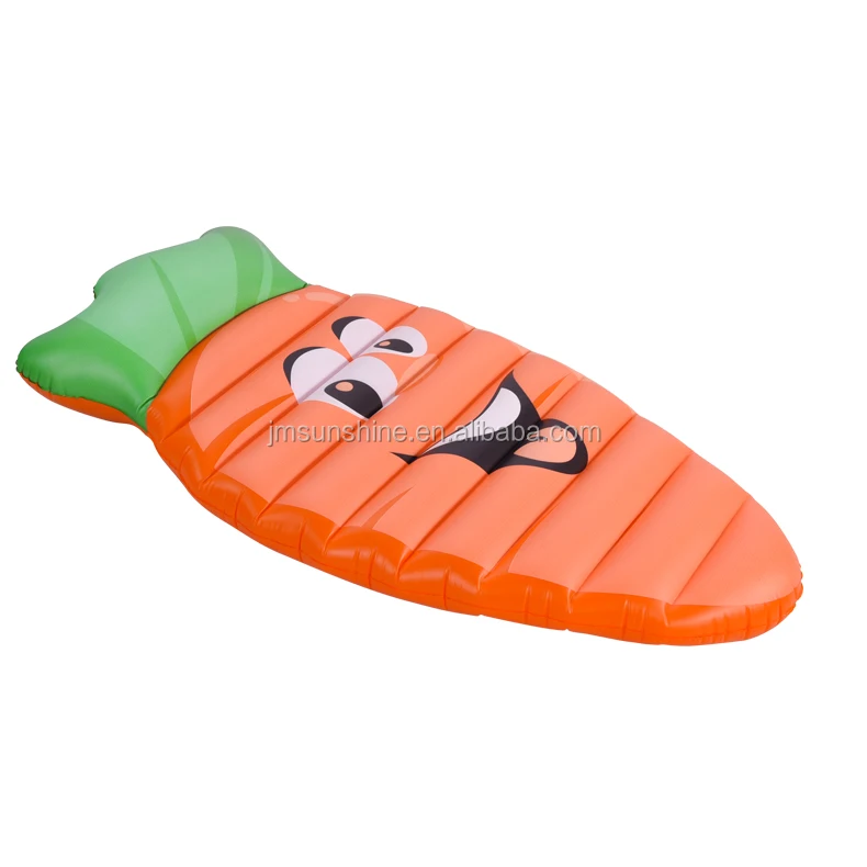 Inflatable manufacturer vegetables pool float mattress adults watermelon water bed  floating row outdoor