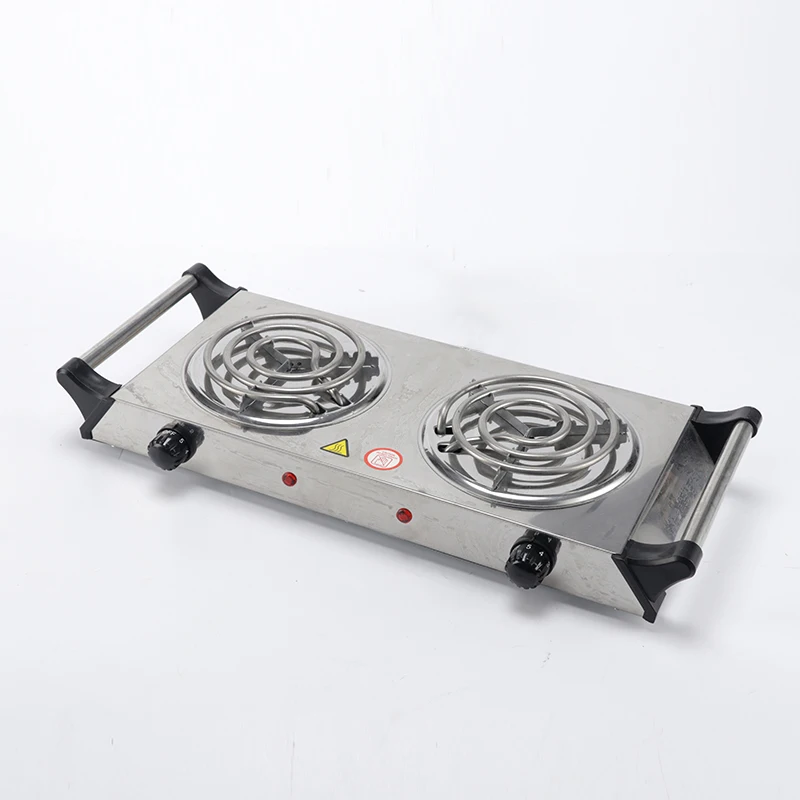 Kitchen Appliances 2000W 2 Burner Hotplate Electric Stove With Handle