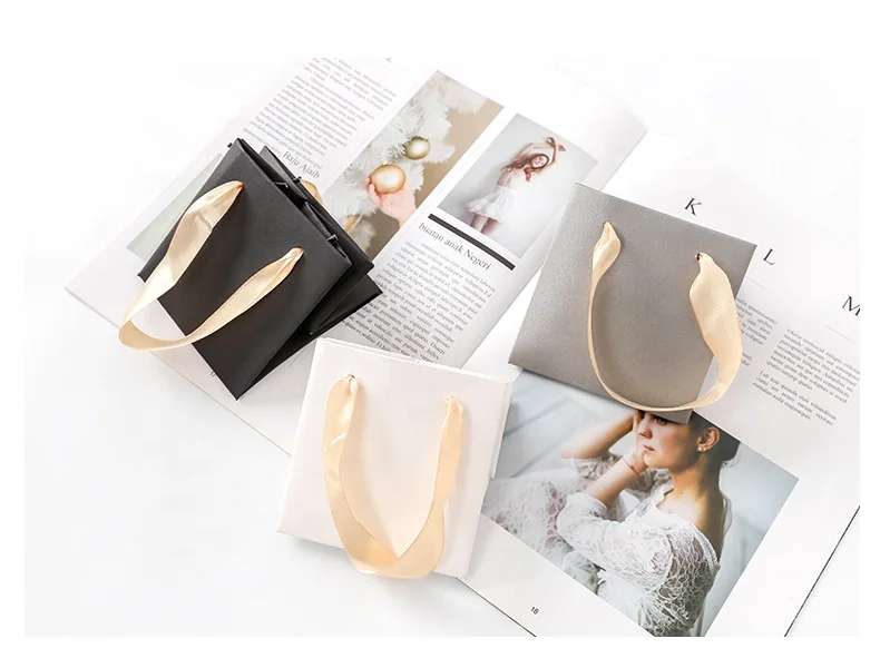 Boutique Shop Small Mini Paper Bag For Cosmetics