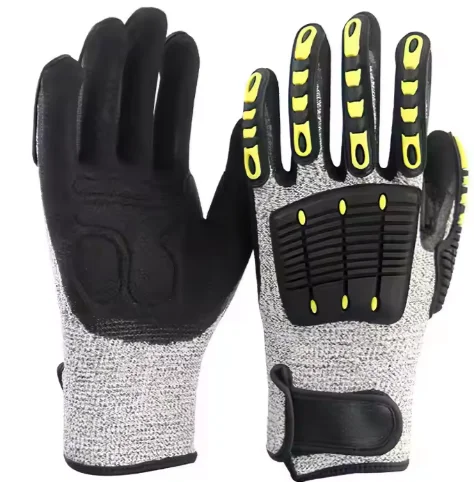 Anti-cutting Impact Safety Gloves Cut Anti-knitting Gloves TPR Back Fingers