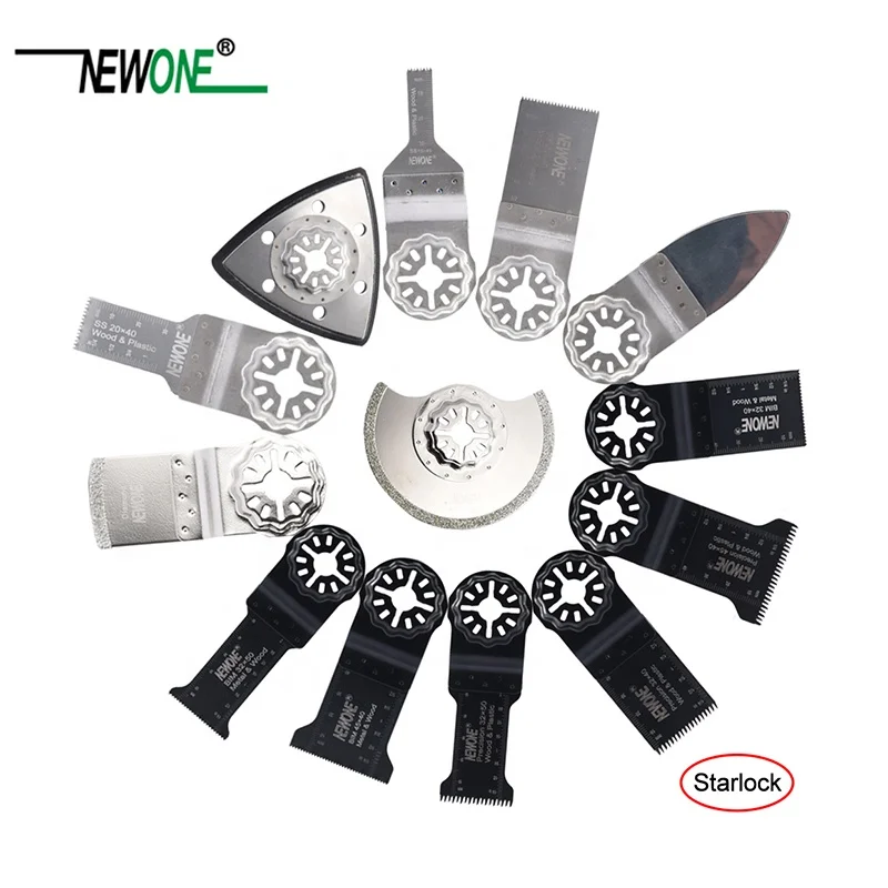 NEWONE Starlock Stainless steel oscillating multitool saw blade Multi Pack for Multi master power tools cutting metal