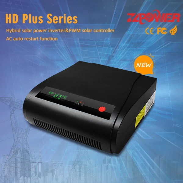 Inverter AC charging off grid 500va 1000va 2kva hybrid mppt home system high frequency transformer less inverter solar inverter