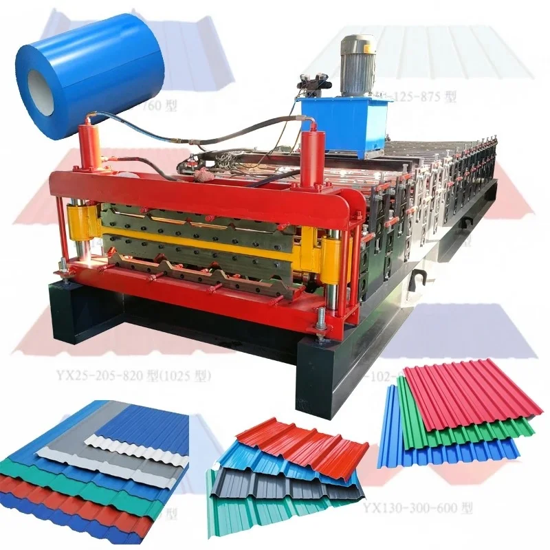 Manufacturing Metal Roofing Sheet Tile Press Making Roll Forming Machine