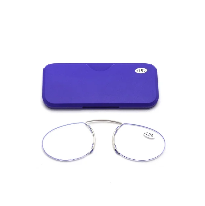 Manufacturer Wholesale Cheap Optimum Unbreakable Tiny Optical Reading Glasses Mini Clip On Nose Pad Anti Blue Light Glass