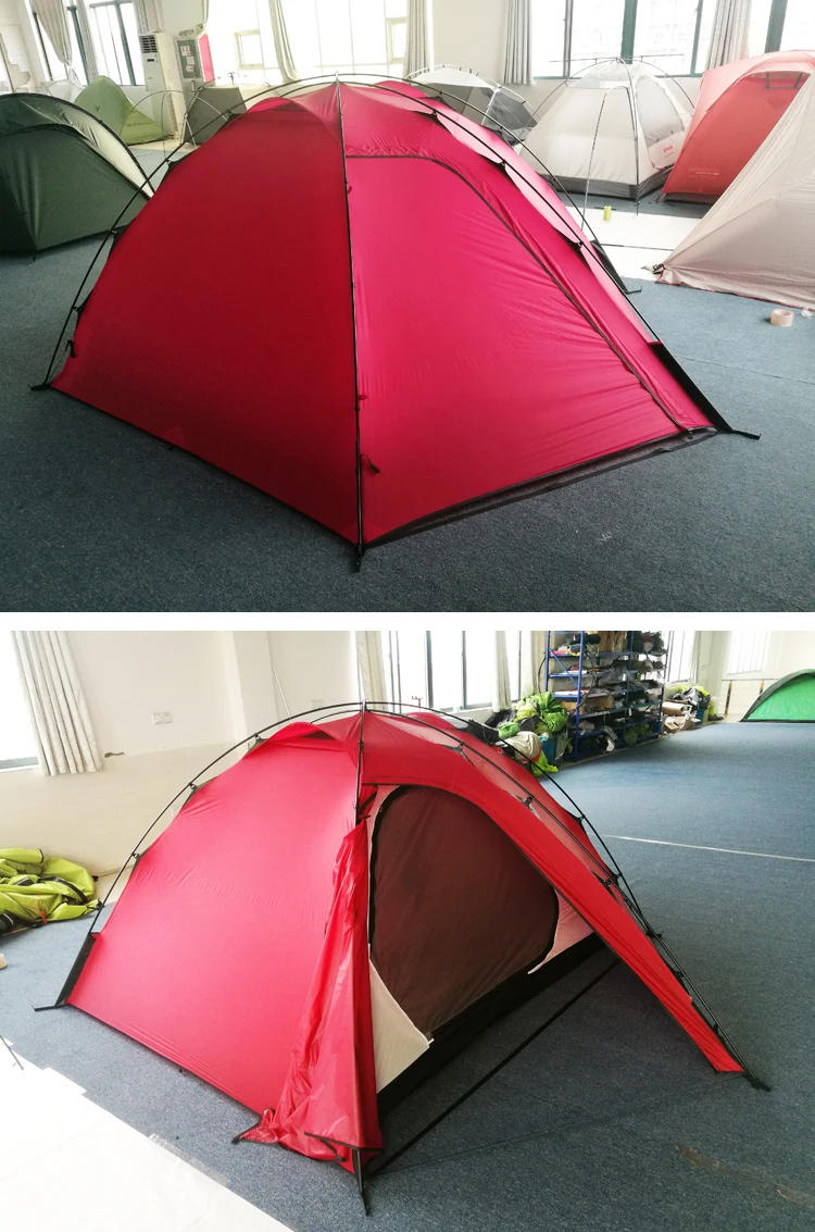 Custom 2 Person 3 Season Aluminum Alloy Pole Luxury Dome Camping Tent Double Wall Compact for Backpacking Sports