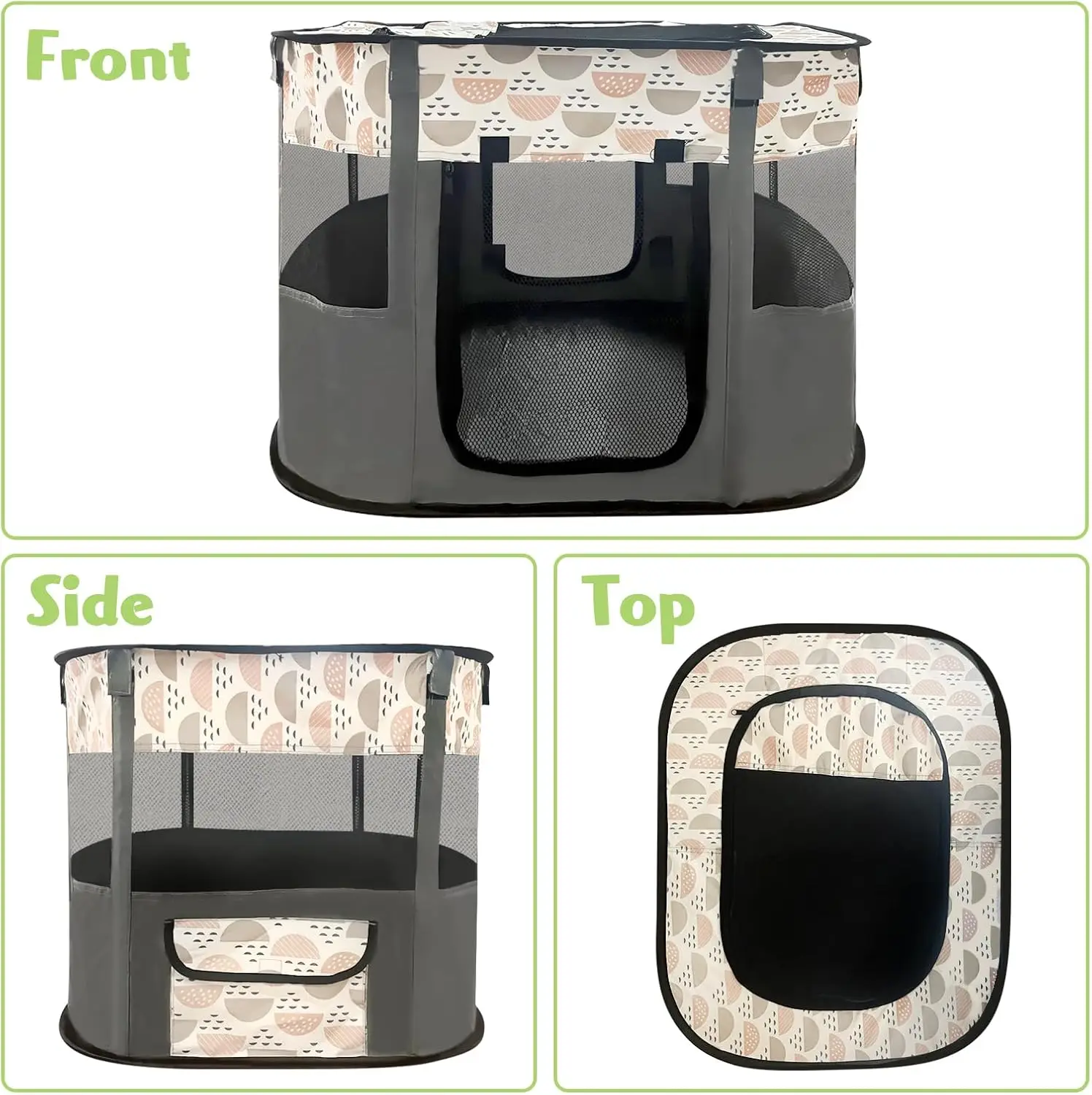 Foldable Square Pet Tent Portable Durable Windproof Breathability Mesh Cages Cat Dog Sleeping Playpen