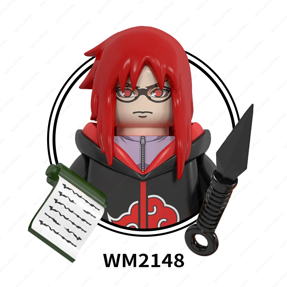WM6113  Japanese Animation Hohzuki Suigetsu Jyuugo Mitsuki Figures Gifts Puzzle  Building Block Sets Educational Anime Toys Kids