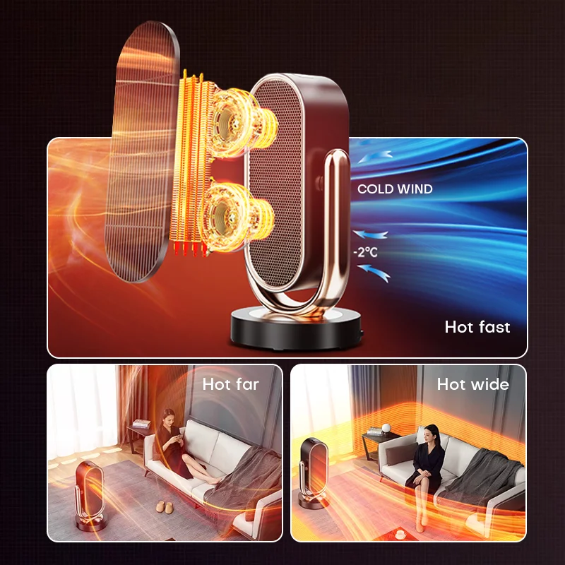 Hot Sales Living Room 2200W PTC Electric Heater China Factory Warm Mini Heater For Indoor Home Space