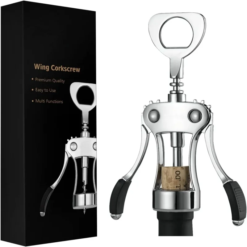 Multifunction zinc alloy manual wine opener Wing Corkscrew Wine Bottles Opener