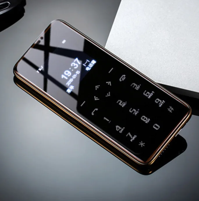 
New Mini dual sim dual standby multi-language luxury card phone x8 