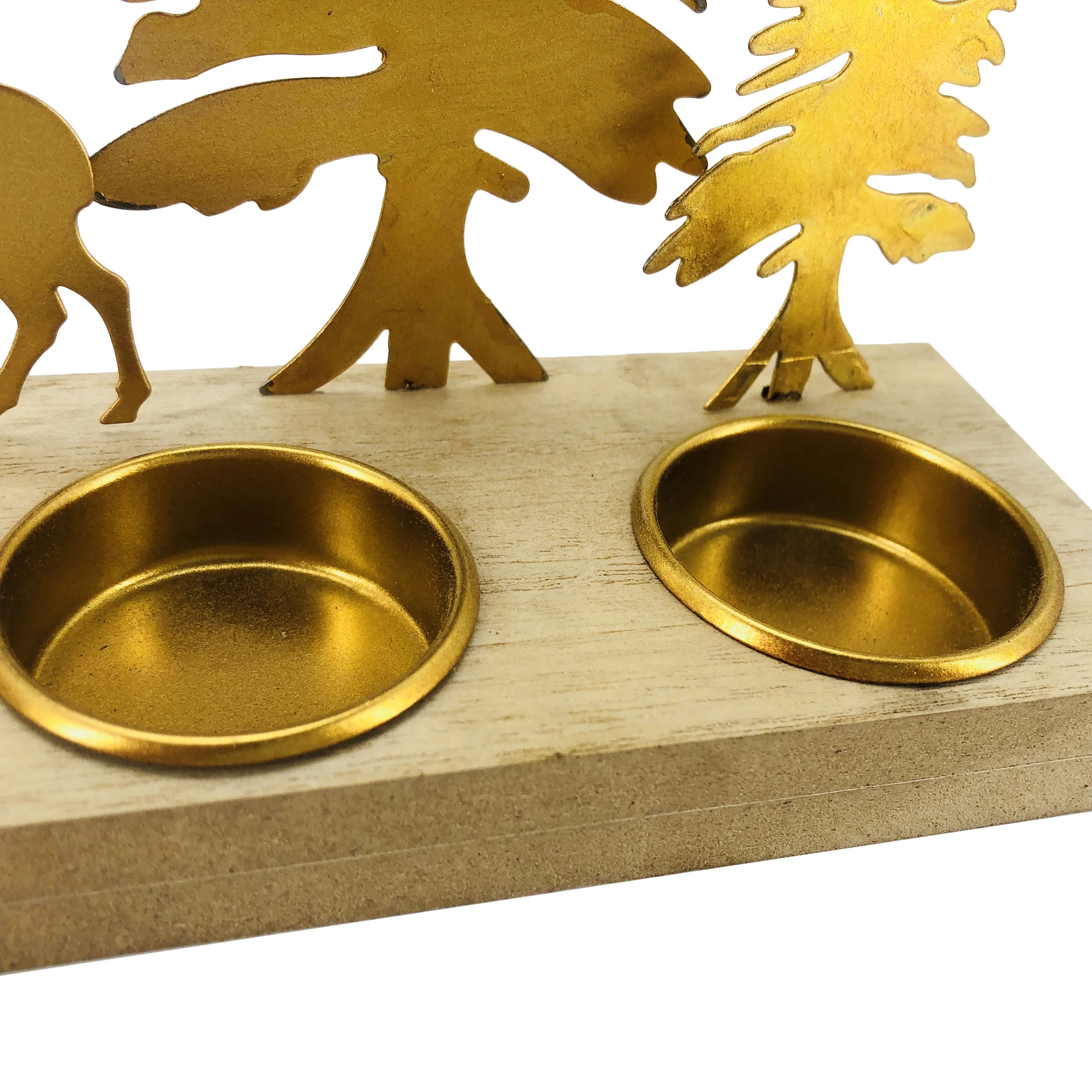 Wholesale Christmas Table Decorative Handmade Gold Wedding Candle Holder Luxury Metal Candlestick