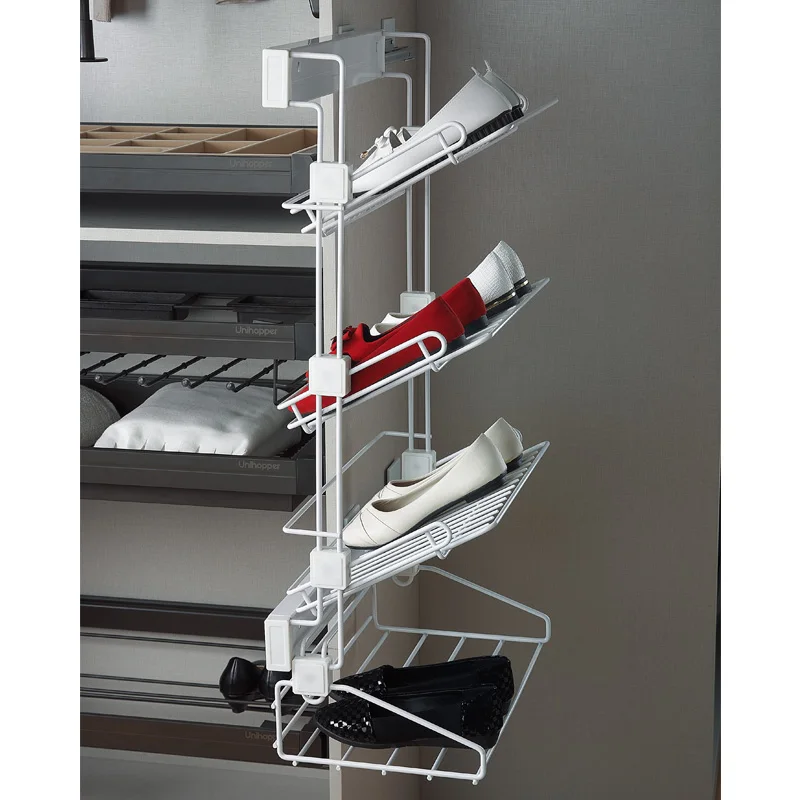 UNIHOPPER side mounted 4 layers shoes rack