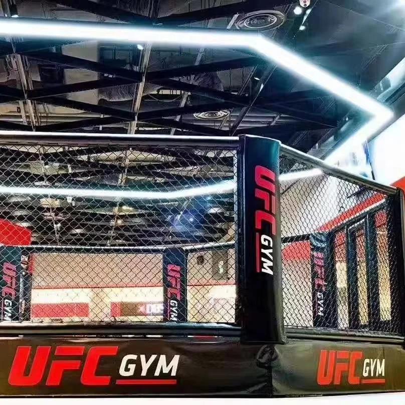 Boxing ring master boxing equipment MMA cage martial art floor or customized octagon or hexagon octagonal elevated MMA cage