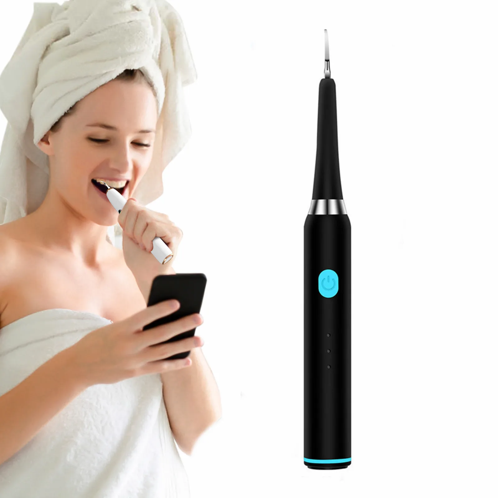 OEM Sonic Electric Teeth Dental Scaler Stain Calculus Remover Ultrasonic Tool Cleaner For Tartar Plaque Removal