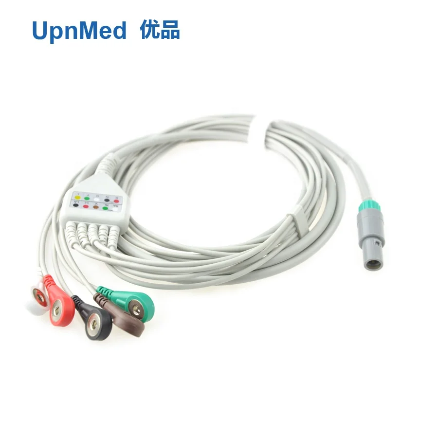 Siemens 5pin ecg cable with leadwires 5lead/3lead