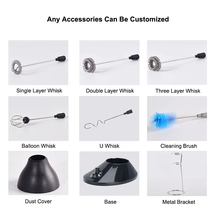 Recargable espumador De Leche USB melkopschuimer Profesional Electrico из нержавеющей стали USB аккумуляторная цифровой таймер обратного отсчета