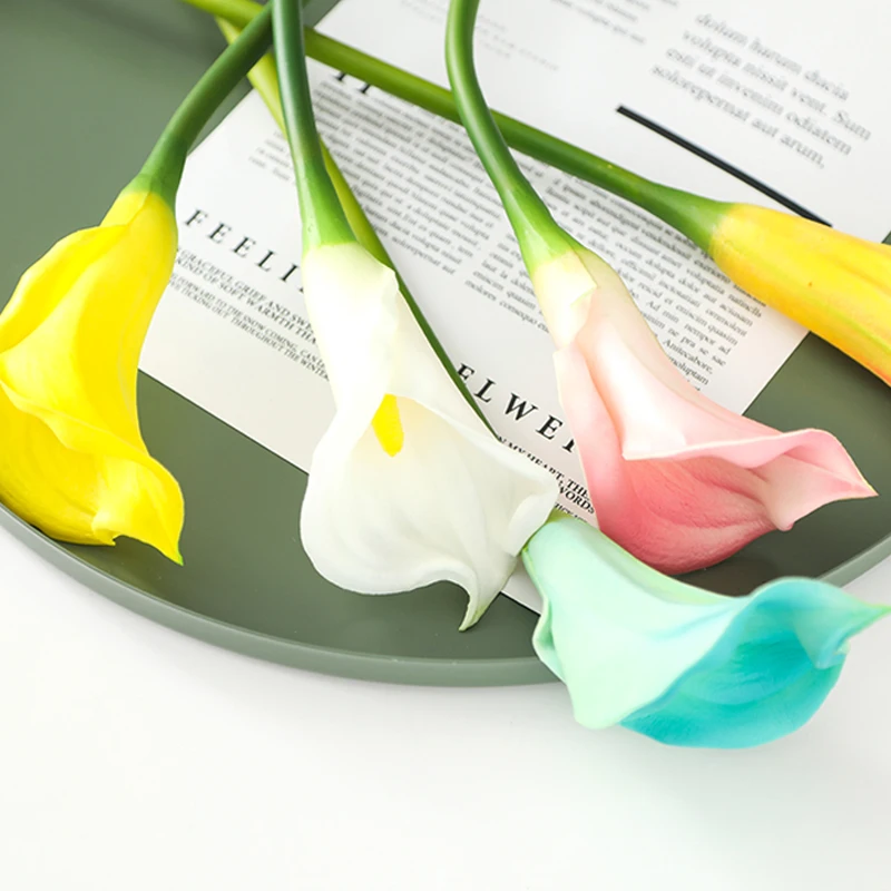 2023 Wholesale Artificial Calla Lily Artificial Flowers Calla Lily Bouquet For Wedding Bouquet Bridal