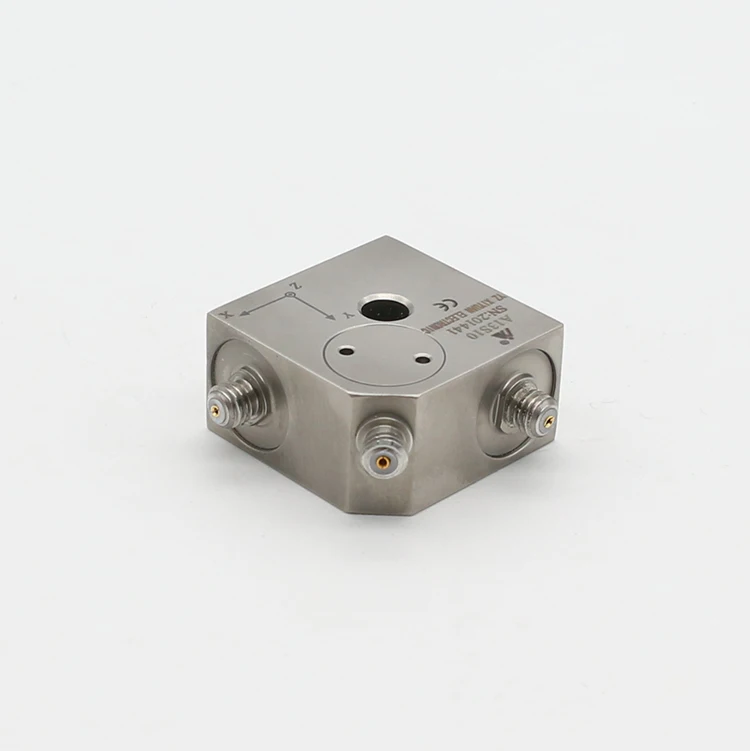 A13S10 10pC/g Charge Output General 3 Axis PE Accelerometer Vibration Acceleration Sensor