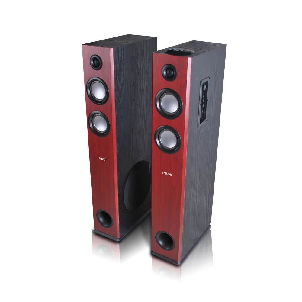 output power 100Wx2 LED/BT/USB/SD/FM and Optical in/Coaxial in/ARC for standing speakers