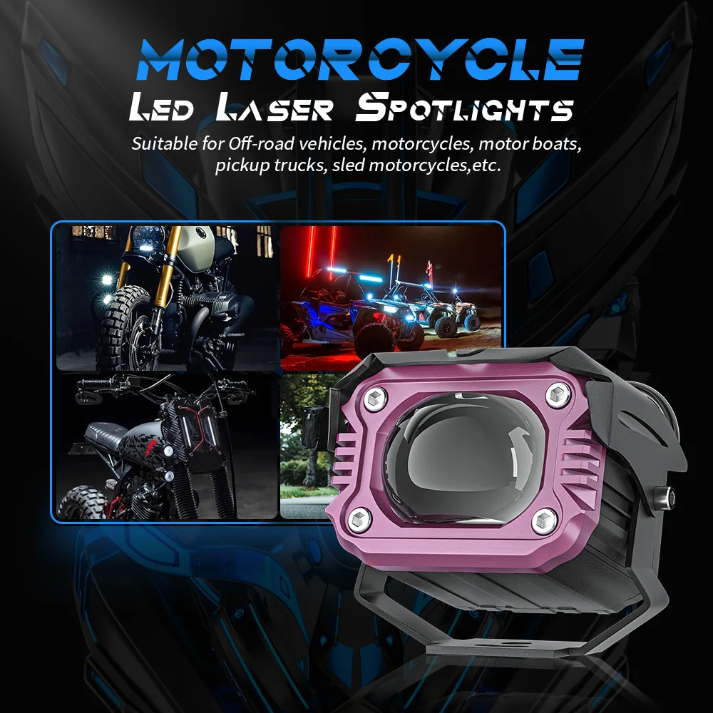 led fog/driving lights Dual-Color Led Work Light Mini Driving Light Dual Color with Two Lens