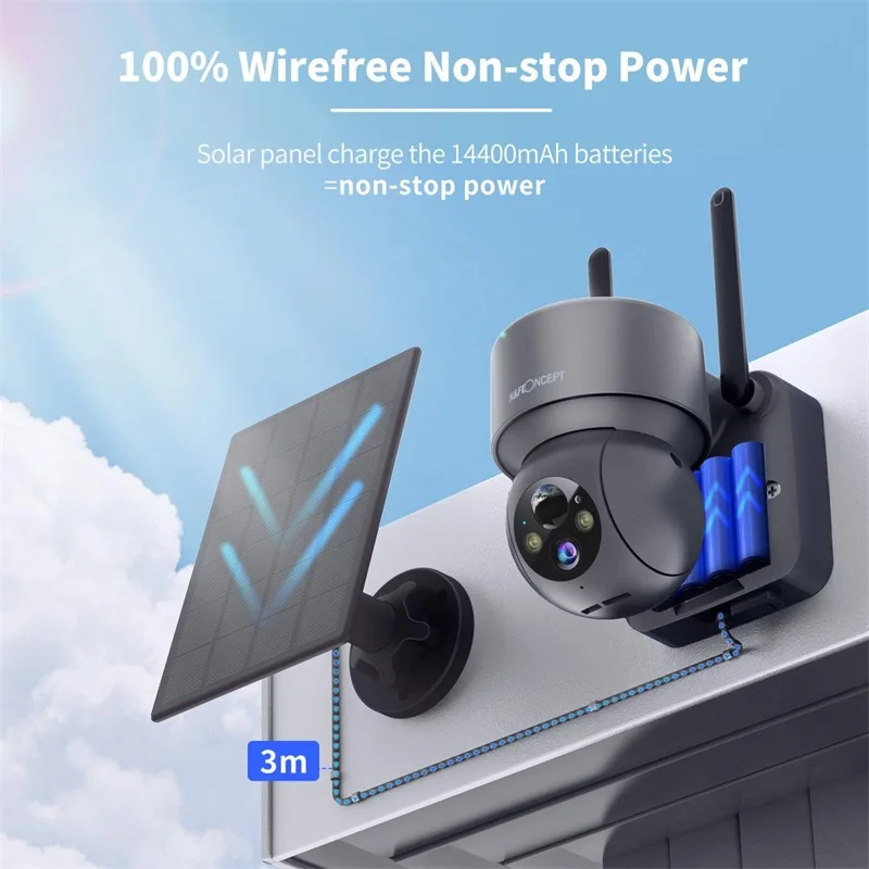 K&F Concept house camera security hd 4k security camera optical zoom 5mp security ptz camera