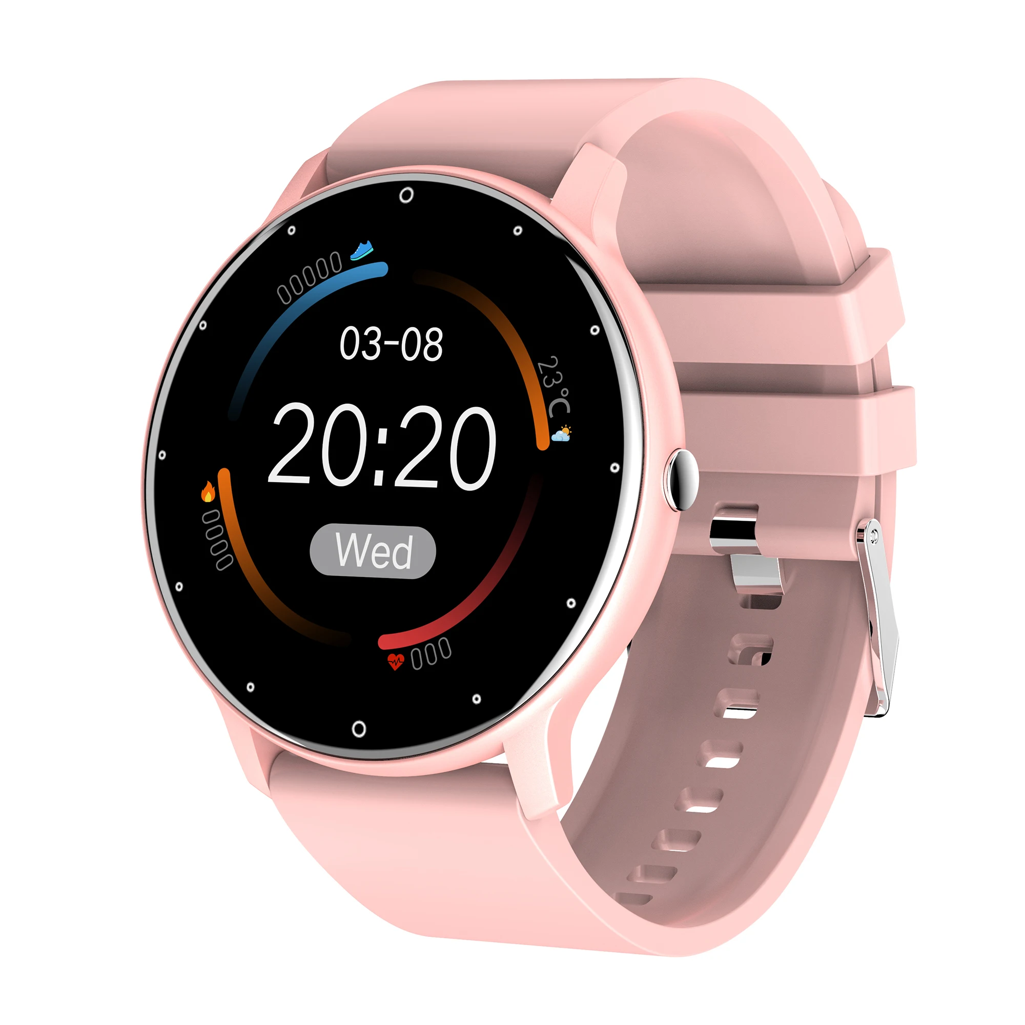 ZL02 Reloj Smart Watch Bracelet Full Touch Screen Waterproof IP68 Women Heart Rate Blood Pressure Men Sport Smartwatch