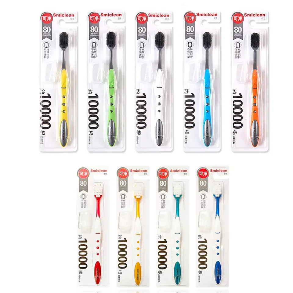 Wholesale  extra clean ultra soft super thin soft 10000 bristle adult toothbrush