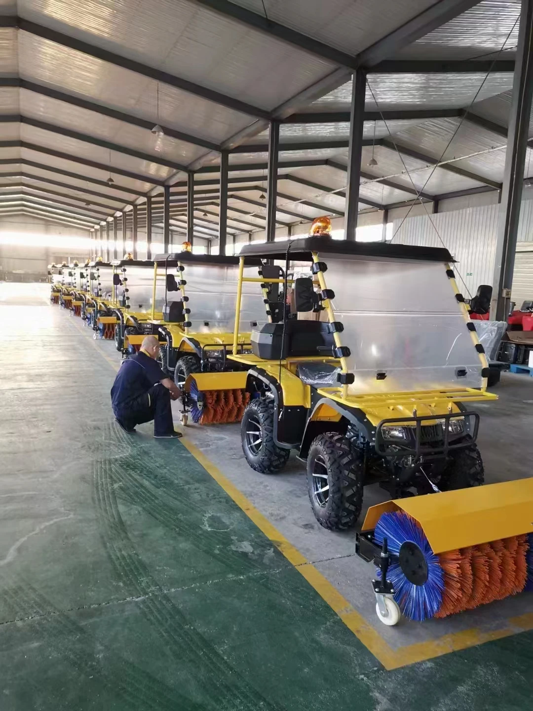 2024 New atv snowplow driving snowplow machine car