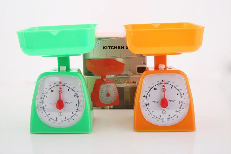 1-5KG ABS Plastic Manual Spring Mechanical Dial Kitchen Scale
