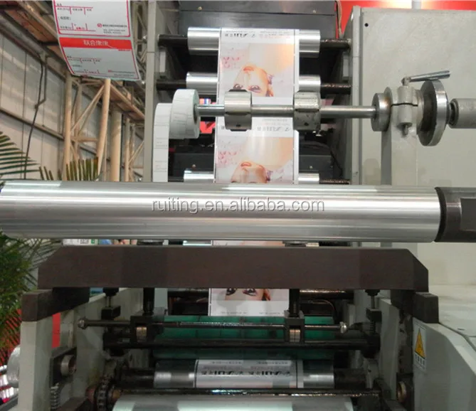 RTRY-850 one color Textile Pressure gauge Delam relam with UV dryer Cold stamping flexo label printing machine