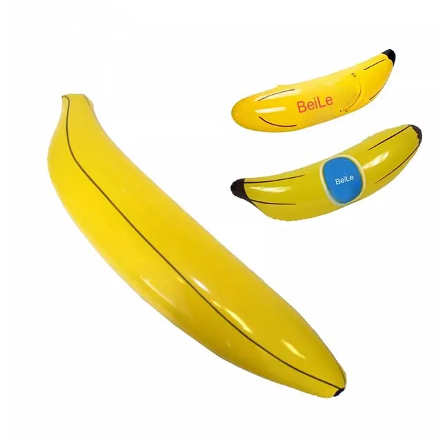 Inflatable Banana Pool Float Lie-on Fruit Swimming RingWater Toy Beach Air Mattress