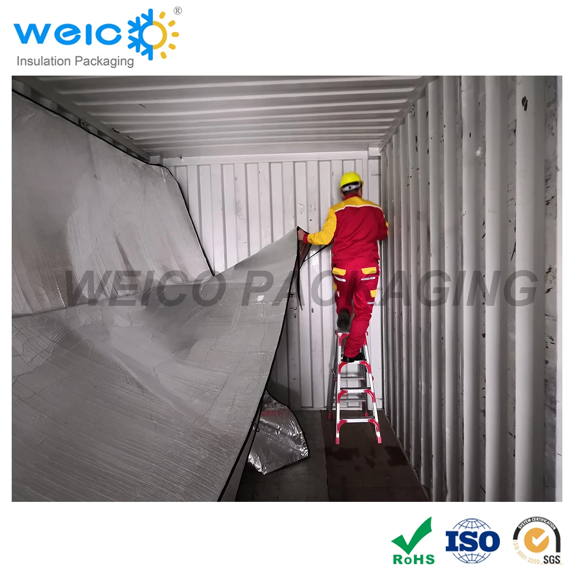 Thermal Packaging Insulated Shipping Container 45HC Thermal Liner